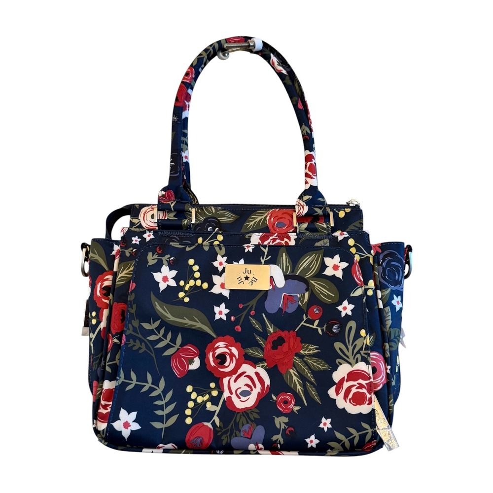 JuJuBe Midnight Posy Be Sassy Structured Multi-Functional Diaper Bag/Purse